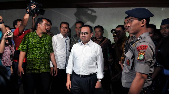 Menteri ESDM Sudirman Said memenuhi panggilan MKD DPR (Liputan6.com/ Johan Tallo)
