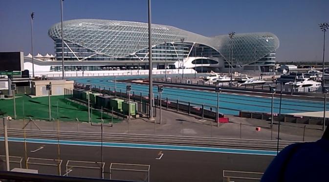 Sirkuit Yas Marina (Liputan6.com/Jonathan Pandapotan)