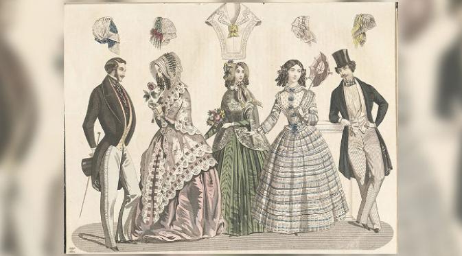 Fesyen Abad ke-19. (foto: labs.europeana.eu)