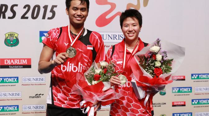 Tontowi/Lilyana menang di Indonesian Masters yang berlangsung di Malang usai bungkam pasangan Tiongkok (dokumentasi humas PBSI)