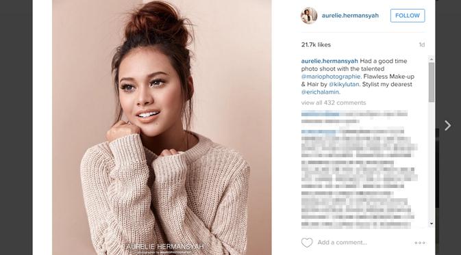 Aurel Hermansyah tampil super cantik hasil jepretan Mario Photographie. (foto: instagram.com/aurelie.hermansyah)