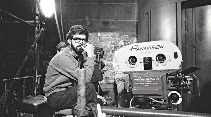 George Lucas saat mengarahkan film Star Wars di tahun 1970-an. (dok. istimewa)