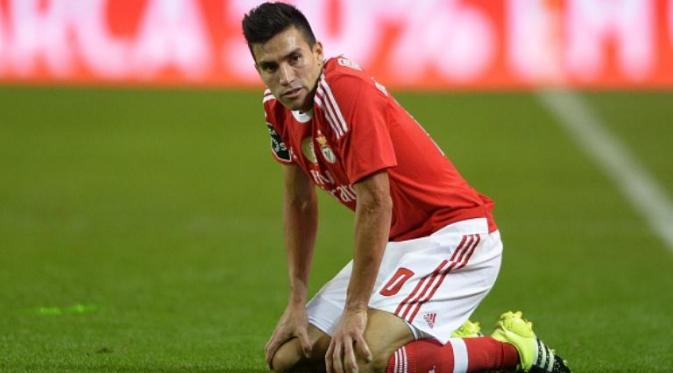 Gelandang Benfica asal Argentina, Nicolas Gaitan. (AFP/Miguel Riopa)