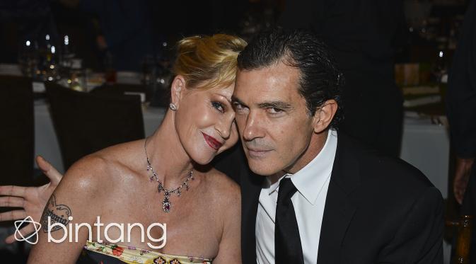 Melanie Griffith dan Antonio Banderas (AFP/Bintang.com)