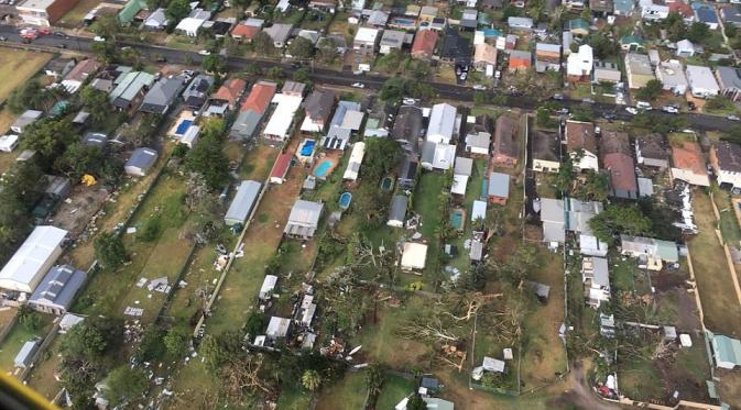 Badai Dahsyat Supercell Hampiri Sydney, 700 Rumah Mati Lampu (NSW SES/Twitter)