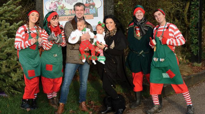 Pasutri Hill sewa satu taman hiburan untuk pesta Natal sepasang anak mereka. (foto: Daily Mail)