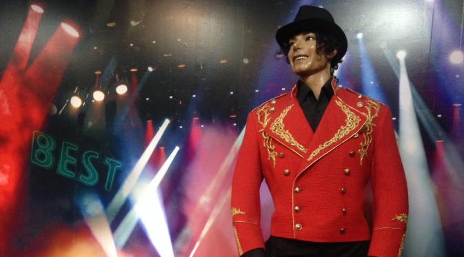 Patung lilin Michael Jackson di Ancol.