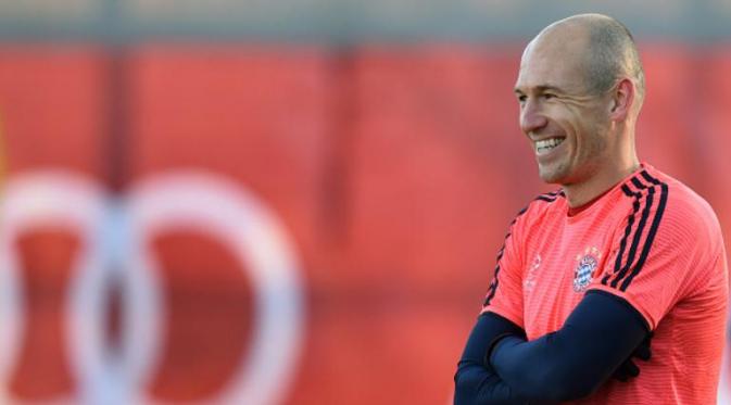 Gelandang Bayern Munchen, Arjen Robben. (AFP/Christof Stache)