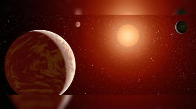 Bintang Katai Merah Tipe-M. Kredit: NASA JPL-Caltech