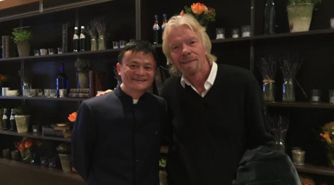Bahkan Richard Branson pendiri Virgin.com belajar dari Jack Ma | via: virgin.com