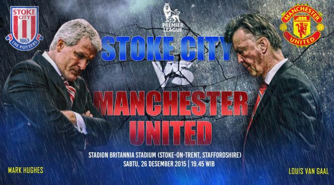 Stoke City FC VS Manchester United (Liputan6.com/Abdillah)
