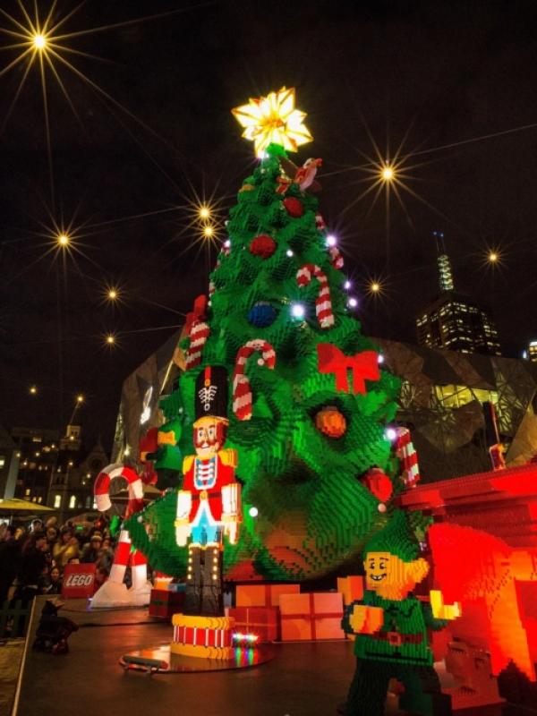 Pohon Natal di Melbourne, Australia