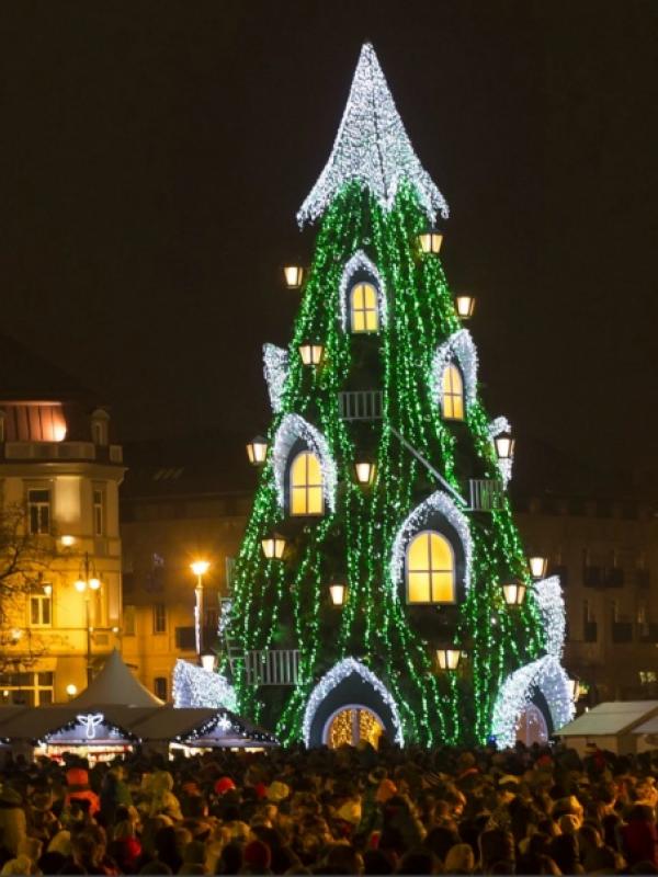 Pohon Natal di Vilnius, Lithuania ( Sumber: Elitereaders.com)