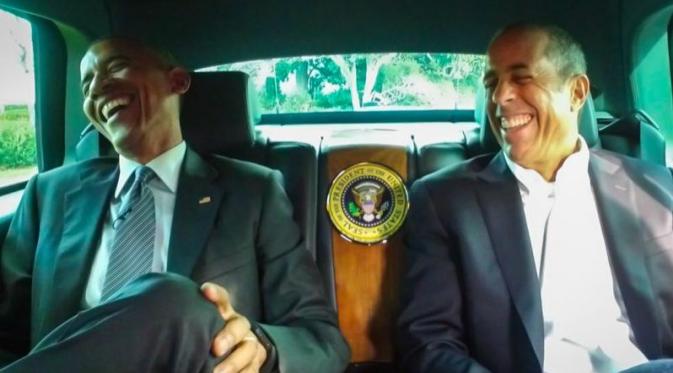 Presiden Barack Obama akan menjadi komedian di acara Comedians in Cars Getting Coffee. 