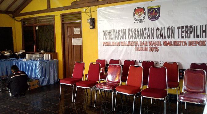 KPUD Kota Depok akan menetapkan pasangan calon terpilih dalam Pemilihan Wali Kota dan Wakil Wali Kota Depok. (Liputan6.com/Danu Saputra)