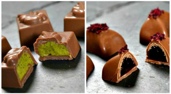 Cokelat Cadbury rasa Kale Crème dan Beetroot Jelly. (Sumber news.com.au)