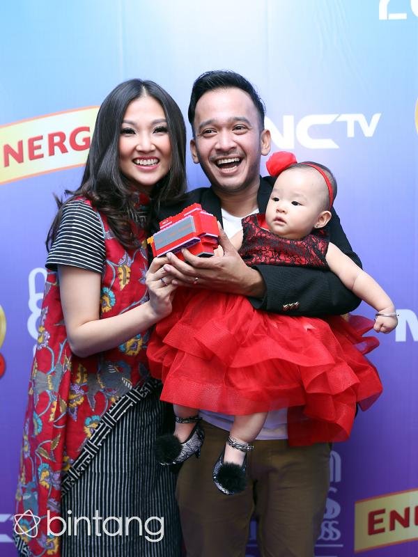 Sarwendah, Thalia Putri Onsu, dan Ruben Onsu (Andy Masela/Bintang.com)