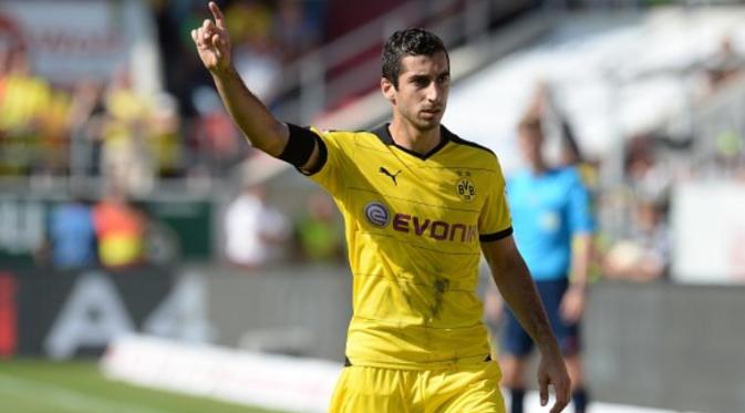 Gelandang Borussia Dortmund asal Armenia, Henrikh Mkhitaryan. (AFP/Christof Stache)