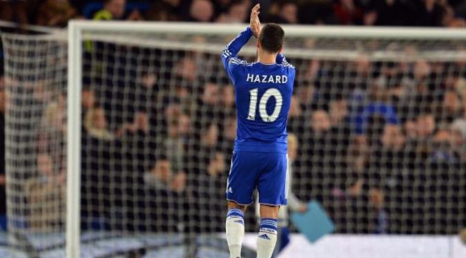 Gelandang Chelsea asal Belgia, Eden Hazard. (AFP/Glyn Kirk)