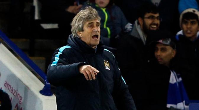 Manajer Manchester City asal Cile, Manuel Pellegrini. (AFP/Adrian Dennis)