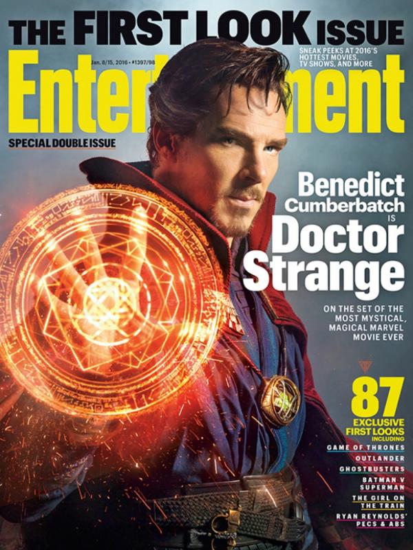 Benedict Cumberbatch di film Doctor Strange. foto: entertainment weekly