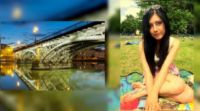 Mahasiswi medis tewas di Seville, Spanyol dalam upaya mengambil foto selfie dirinya dari jembatan. (New York Daily News)