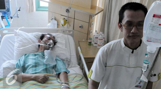 Benny Panbers tengah dirawat di Rumah Sakit Sari Asih Ciledug, Tangerang. [Foto: Helmi Afandi/]