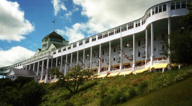 Grand Hotel di pulau Mackinac di Amerika. (News.com.au)