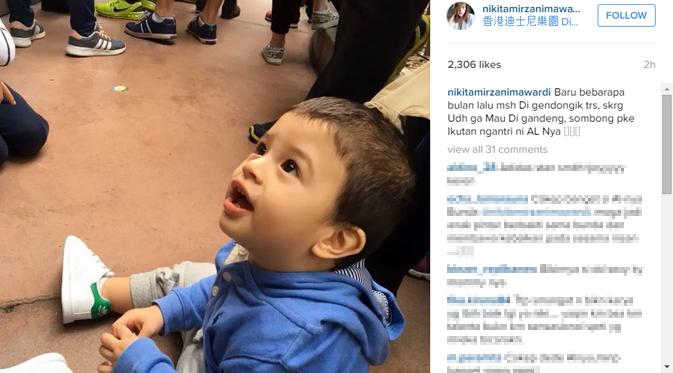Nikita Mirzani liburan ke Hong Kong bersama kedua anaknya. (foto: instagram.com/nikitamirzanimawardi)