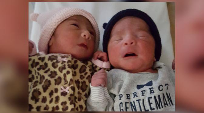 Jaelyn lahir pada 31 Desember 2015, sedangkan Luis lahir pada 1 Januari 2016. (foto: ABC News/Kaiser Permanente San Diego)