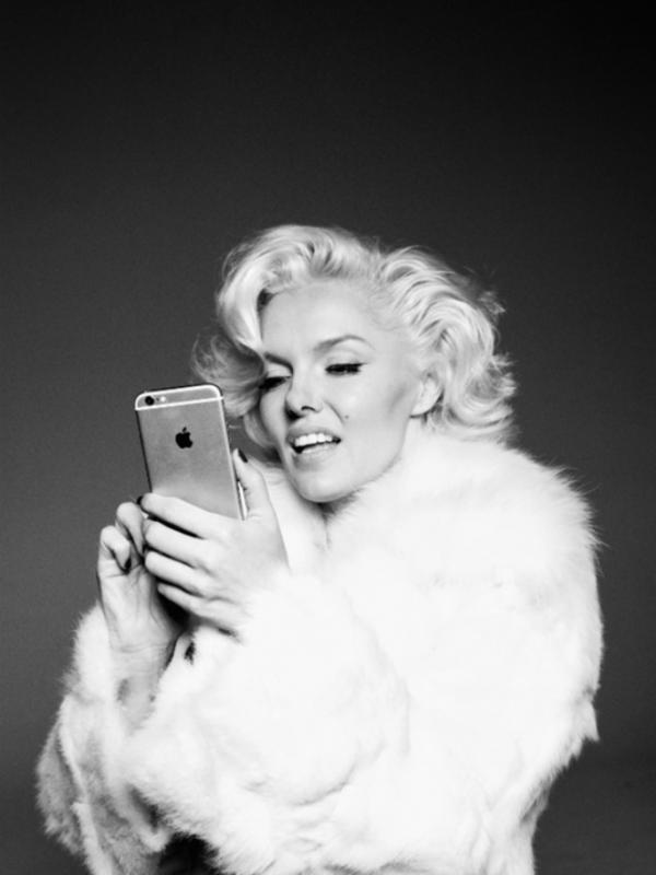 Jika Marilyn Monroe hidup sebagai generasi millenial. Gambar: Daniel Sachon