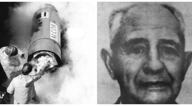 Dr. James Bedford, pasien pertama yang menjalani proses cryonics (Alcor/Wikipedia)