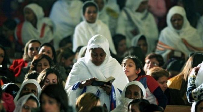 Perayaan Natal umat Kristen Ortodoks di Mesir