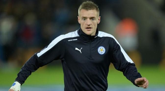 Striker Leicester City, Jamie Vardy. (AFP/Oli Scarff)