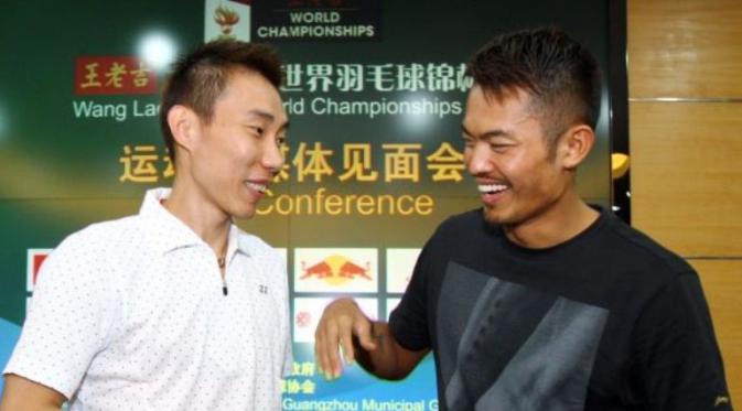 Lee Chong Wei dan Lin Dan dikenal sebagai seteru abadi di lapangan, namun keduanya bersahabat di luar lapangan. (The Start)