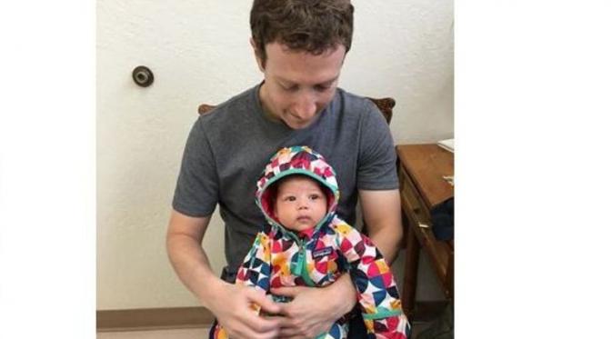 Mark Zuckerberg antar anak ke dokter untuk lakukan vaksin. (Foto: Facebook Mark Zuckerberg)