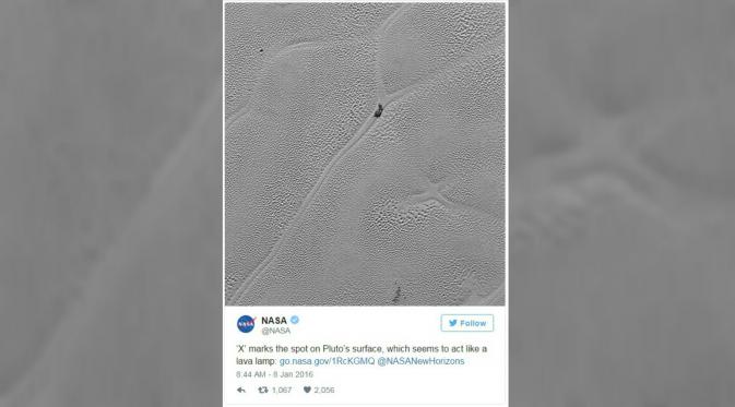 Foto terkini yang diterima dari Pluto melalui kapal NASA New Horizon, membuat orang-orang di Bumi kebingungan. (The Weather Network)