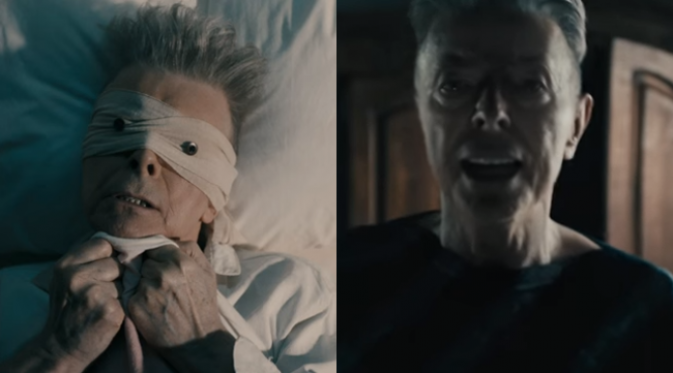 Bowie dalam video musik Lazarus. (foto: David Bowie)