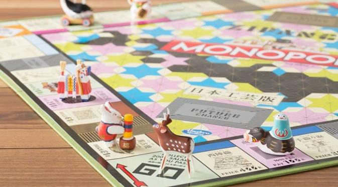 Unik, Papan Monopoli Bertema Kesenian Jepang (sumber. spoon-tamago.com)