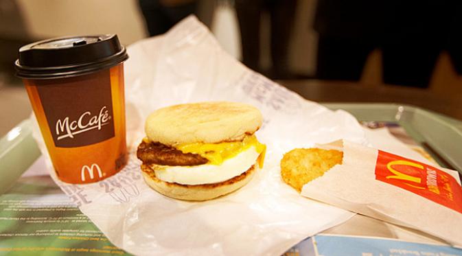 Hidangan sarapan McDonalds. (foto: Telegraph)