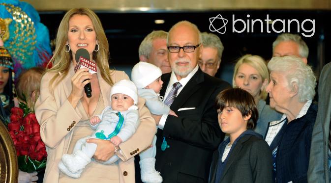 Keluarga Celine Dion dan Rene Angelil (AFP/Bintang.com)