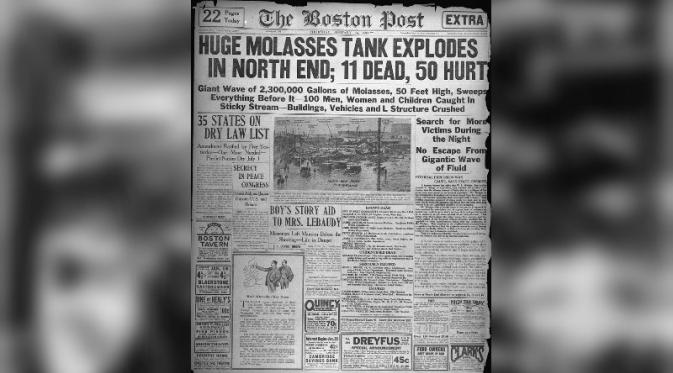 Peristiwa  Boston Molasses Disaster (Boston Globe)