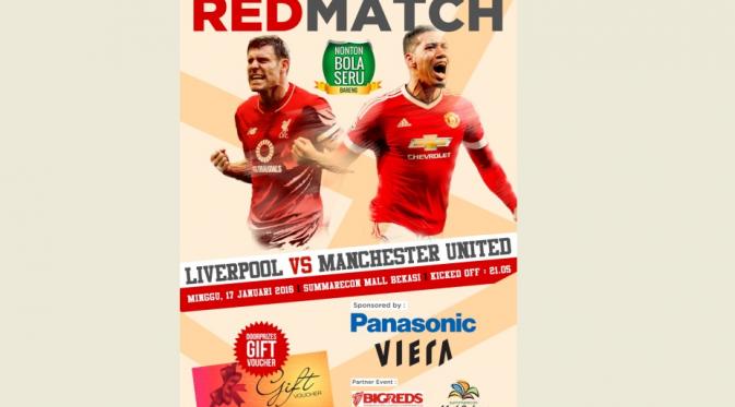 Nobar Seru Bola.com: Liverpool vs Manchester United. (Bola.com)