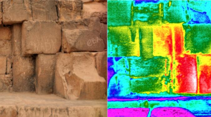 Teknik pencitraan baru menggunakan partikel muon untuk ungkapkan rahasia piramida Mesir kuno. (Sumber @archaeologymag)
