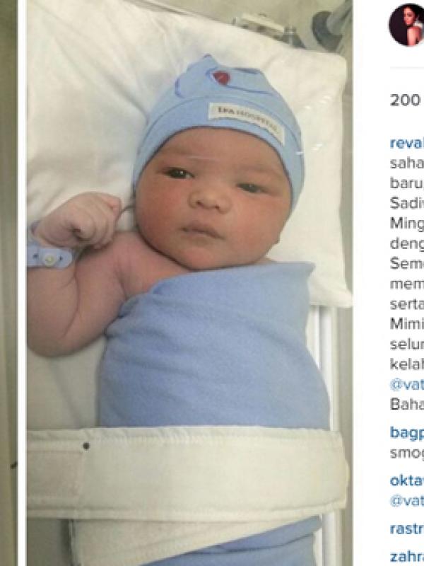 Revalina S Temat melahirkan anak pertamanya. (foto: instagram.com/revalina_fc)