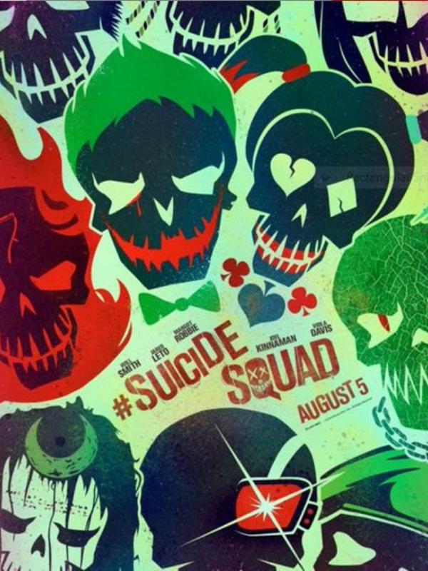 Poster animasi film Suicide Squad. foto: twitter