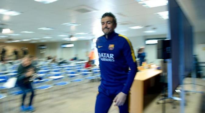 Pelatih Barcelona asal Spanyol, Luis Enrique. (AFP/Josep Lago)