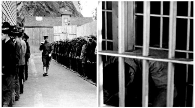 Sewaktu masih menjadi tahanan militer, tahanan masih lebih mudah kabur dari Alcatraz. (Sumber ahctv.com)