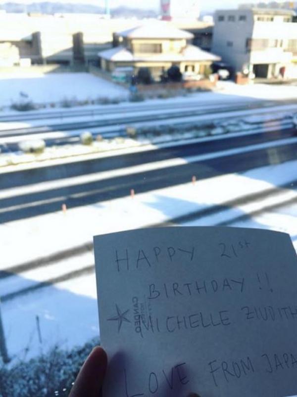 Michelle Ziudith juga menerima ucapan ulang tahun dari Jepang (Instagram/@michelleziu)