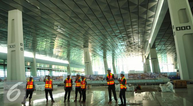Terminal Terminal 3 Ultimate Bandara Internasional Soekarno Hatta mengusung konsep modern ini akan menggunakan berbagai teknologi baru yang ramah lingkungan, Tangerang, Banten, Rabu (27/1/2016). (Liputan6.com/Faisal R Syam)  